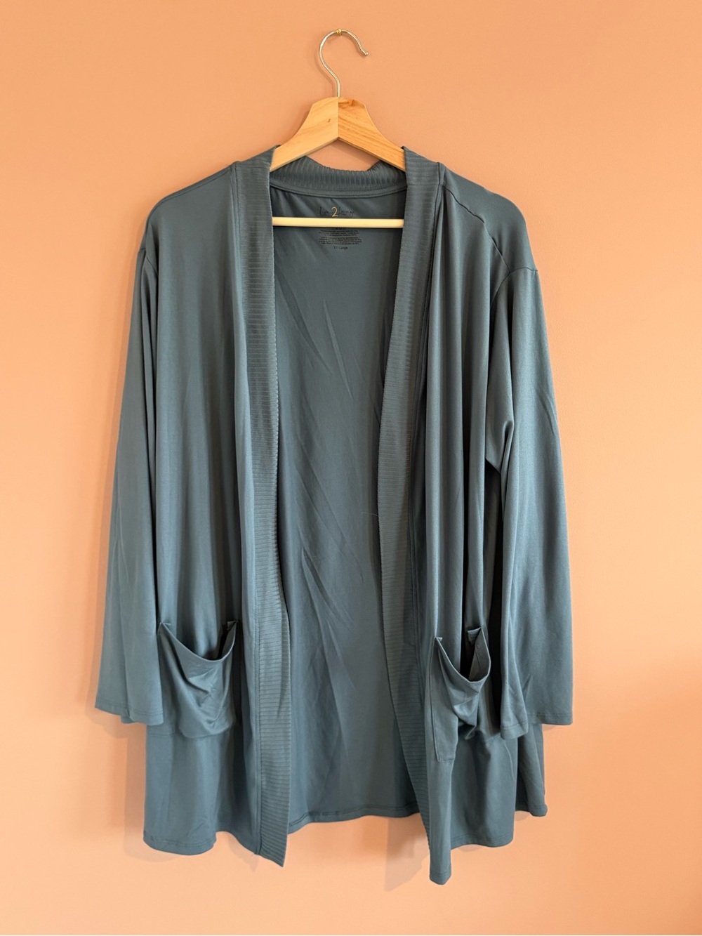 Live 2 Lounge Neutral Blue Cardigan